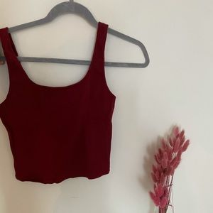 Dynamite Aria Cropped Seamless Tank Top Ribbed SM